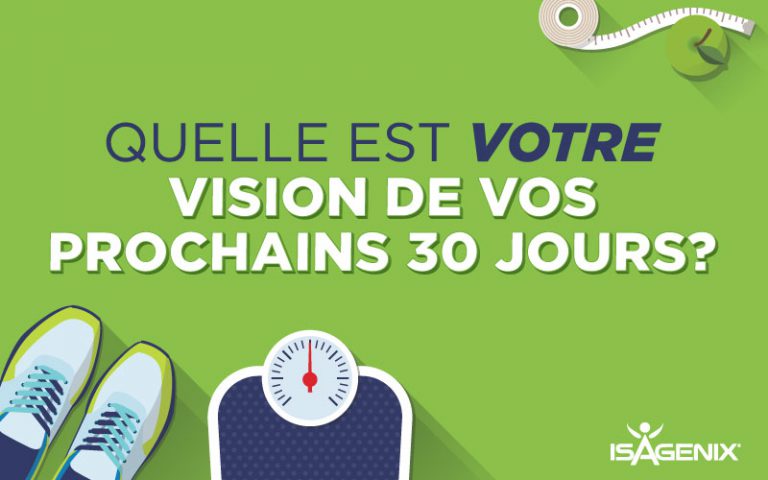 30 jours pour améliorer votre santé avec un programme Isagenix