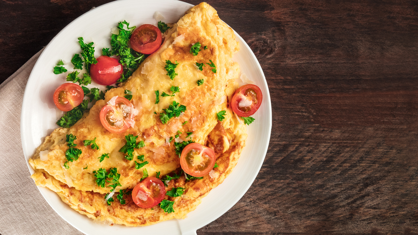 Veggie omelet breakfast