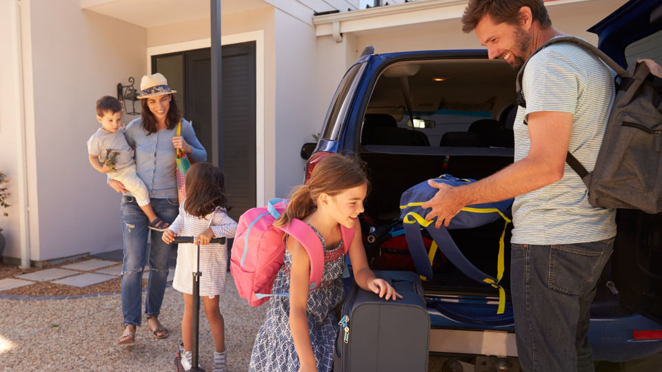 family enjoys summer with the right summer survival kit