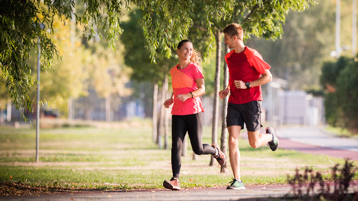 Couple jogging