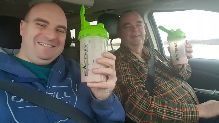 Enjoying an IsaLean Shake!