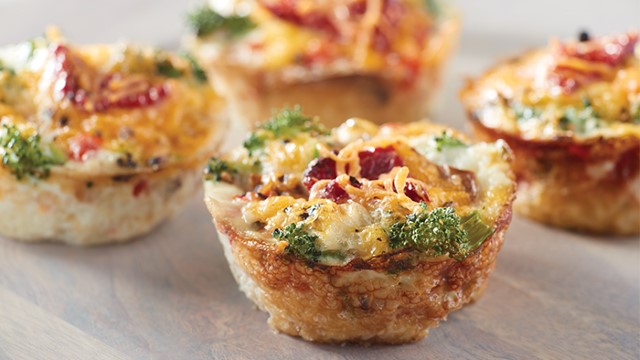 Egg white veggie muffins