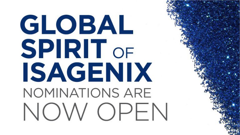 Nominations Are Now Open for the Global Spirit of Isagenix Award