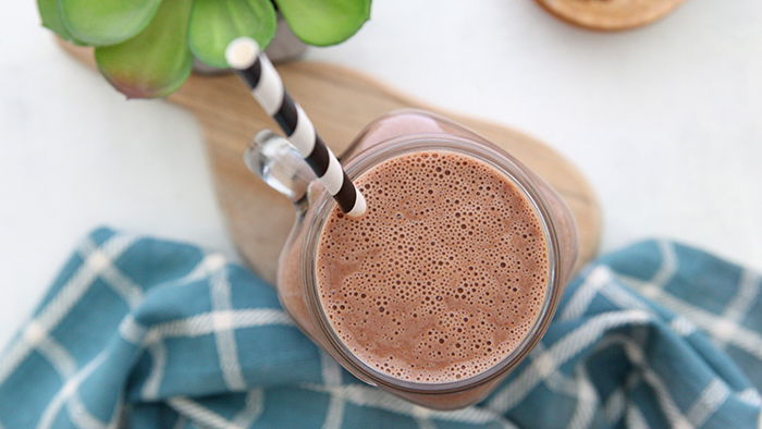 Creamy Dutch Chocolate IsaLean® Shake in a glass