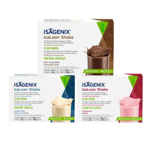 3 boxes of IsaLean Shake Plant Based