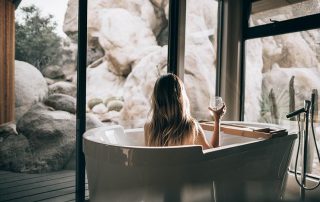 woman in bathtub