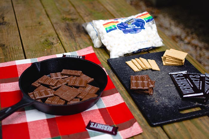 Materials for s'mores