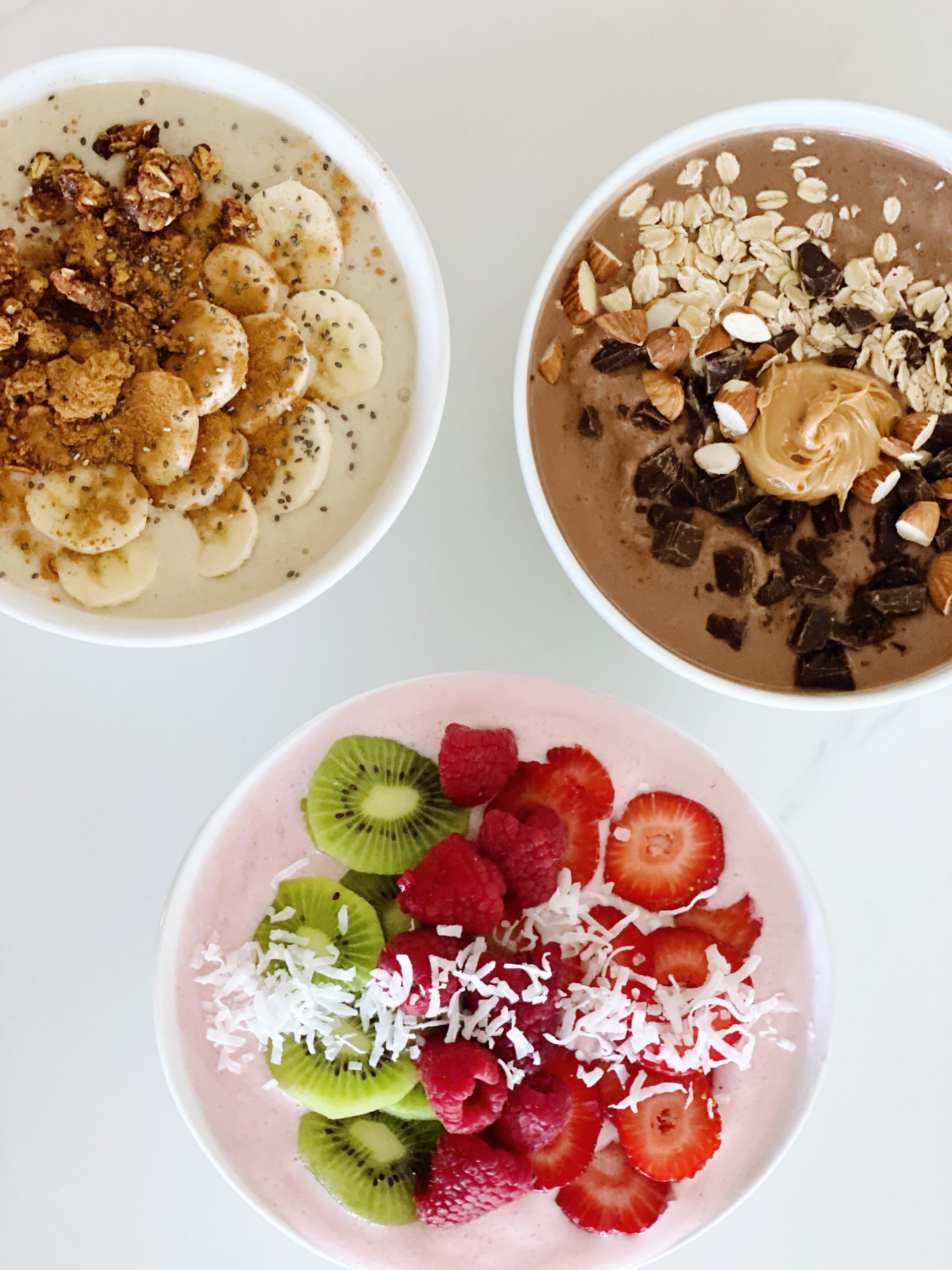 3 Whole Blend IsaLean Shake smoothie bowls