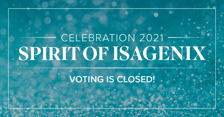 Voting Now Closed for Spirit of Isagenix Award